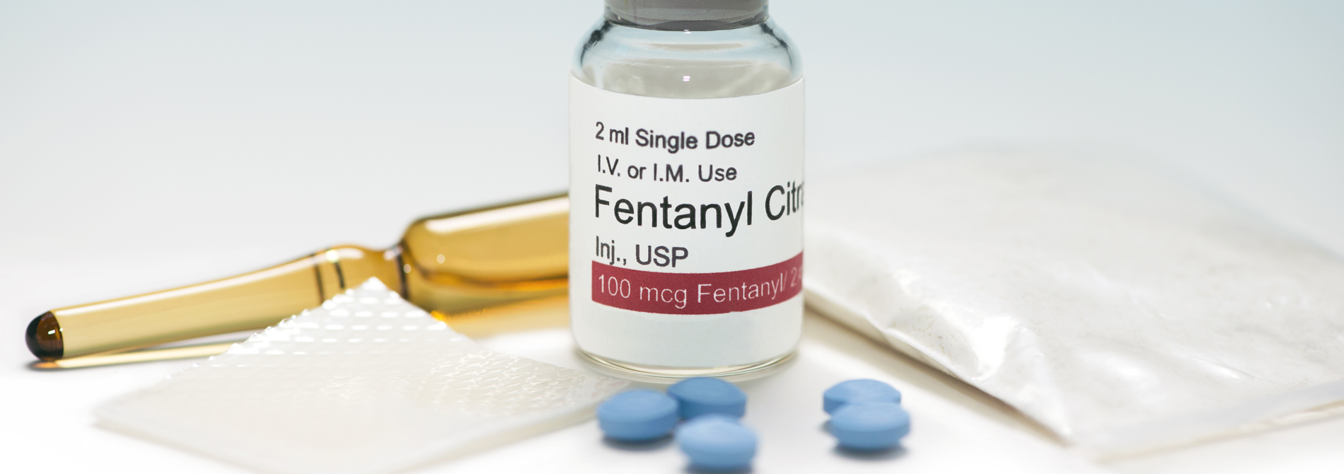 Fentanyl in liquid and pill forms